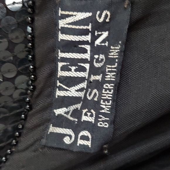 Vintage Jakelin Designs Floral Sequins & Beaded Top Size 3X Black - Picture 12 of 16